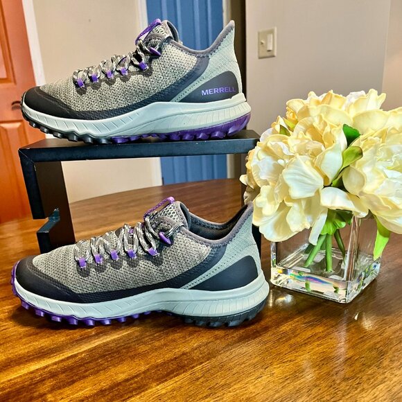 Women's Merrell Sage & Purple Bravada 2 Sneaker Hiking Trail Shoe JO33640 Size 7 - Picture 3 of 9